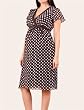 Motherhood Maternity: Short Sleeve Flutter Sleeve Maternity Dress