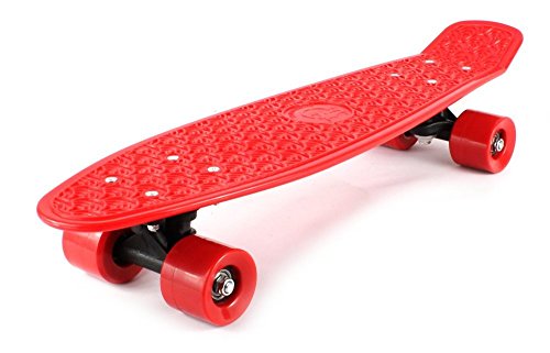Best Prices! Retro Wave Cruiser 22 Complete Banana Skateboard (Red)