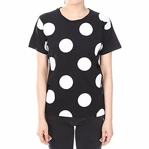 (サンローラン) SAINT LAURENT ドットプリント Tシャツ_BLACK 364729 Y2J02 1057 HIYOKO160525 [並行輸入品]