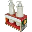 Orange and Fennel Scent Cucina Soap and Hand Lotion Duos in Ceramic Bottles