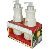 Orange and Fennel Scent Cucina Soap and Hand Lotion Duos in Ceramic
Bottles