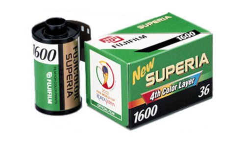 Fujifilm Fujicolor Superia 1600 Color Negative Film ISO 1600, 35mm, 36 Exposures
