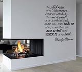 Marilyn Monroe Quote I'm Selfish Vinyl Wall Art Decal Sticker Decor
