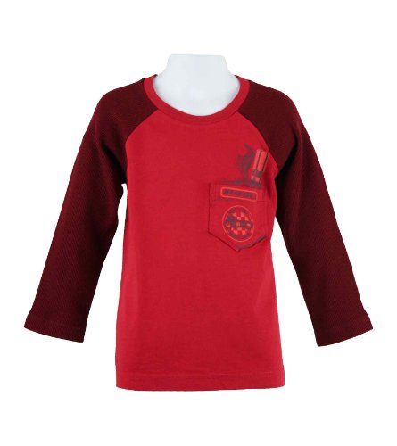 pocketed thermal sleeve raglan tee