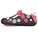 Momo Baby Girls First Walker/Toddler Polka Dots Brown T-Strap Leather Shoes