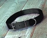 Hamilton Deluxe 1 3/4 D/T Nylon Cow Collar, Black, Cow (44)