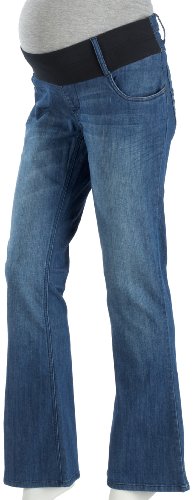 Esprit maternity Trousers denim (flared cut) M8C006 Damen Jeanshosen/ Lang, Gr. 36 (S)Blau Preisvergleich