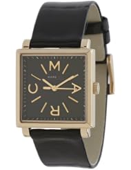 Marc by Marc Jacobs Truman Black Dial Black Leather Ladies Watch MBM1279