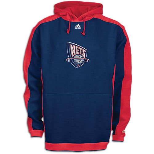 New Jersey Nets Youth Adidas Fleece Hooded Pullover Sweatshirt (Medium)