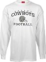 Dallas Cowboys White Stacked Helmet Long Sleeve T-Shirt