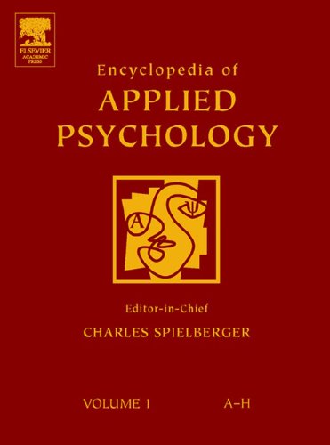 Encyclopedia of Applied Psychology, Three-Volume Set: 1-3