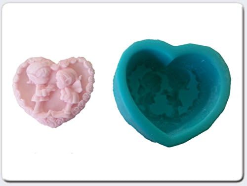 Heart Shaped Angel Love Silicone Fondant Mold Candy Mold Chocolate Mold
