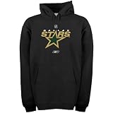 NHL Dallas Stars Primary Logo Hooded Fleece (Black, Large)