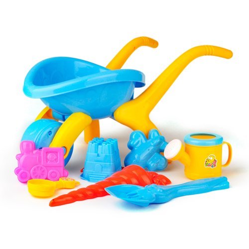 Complete Sand & Water Beach Set: Includes Play Toys, Watering Can, Bucket