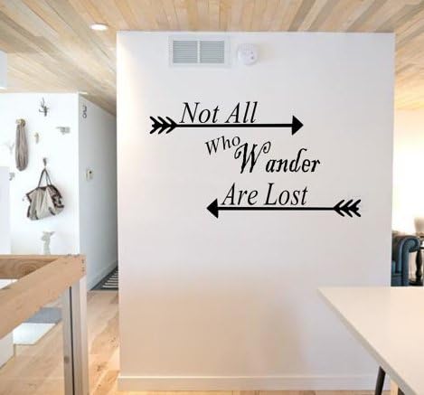 Not all who wander are lost Wall Decal