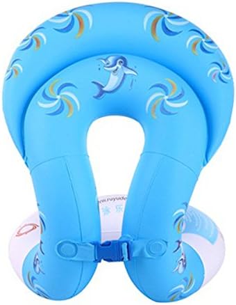 SHEENROAD Child / Adults Swim Aid Vest Inflatable Kids Life Jacket (Blue, XL)