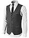 H2H Mens Formal Slim Fit Premium Business Dress Suit Button Down Vests