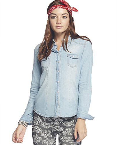 Wet Seal Women's Basic Denim Shirt