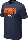 NIKE Denver Broncos Just Do It Men's NFL Tee Shirt, NON