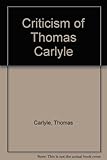 Criticism of Thomas Carlyle