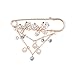 Maikun Pearl Diamante Ornament Pin Brooch Breastpin Broach Pin Clip Butterfly Shape