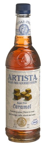 Artista Gourmet Syrup Sugar-free Caramel Syrup, 25.4-Ounce Bottles (Pack of 3) by Artista Gourmet Syrup