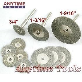 Buy Anytime Tools 11 INDUSTRIAL DIAMOND CUT-OFF WHEELS GLASS ROCK LAPIDARY DISC SAW... by AnytimeTools now!