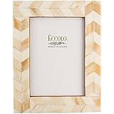 Eccolo Naturals Frame, 5 by 7-Inch, Chasing Arrows Ivory