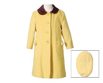 Rothschild Toddler Girls Gold Fall Outerwear Coat Set