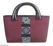 Silk handbag, 'Shimmering Grape' Silk handbag, 'Shimmering Grape'