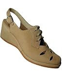 411K07QR2gL. SL160  Aris Allen Womens Camel Brown Nubuck Leather RugCutter Wedge Swing Dance Shoes with Raw Leather Sole
