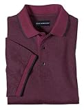 Port Authority - Twill Interlock Sport Shirt with Stripe Trim Burgundy/Black-4XL