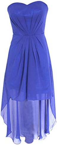 SZMH Women's Royal Blue High Low Prom Dress in Royalblue Size US2