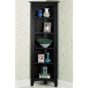 <b>Open Corner Etagere 64"hx20"w Distressed Bkck</b>