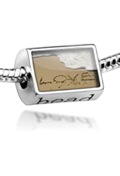 Beads "Love, love, beach" - Pandora Charm & Bracelet Compatible