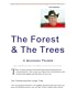 The Forest And The Trees -- A Business Parable