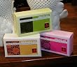 Long Life Soap Co. Gift set of 3 exfoliating soaps - apricot ginger, green tea, china rose