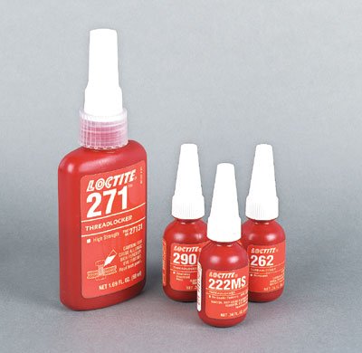 Loctite 27131 271 Threadlocker for Fasteners up to 1, High Strength, Red, 50 mL Bottle