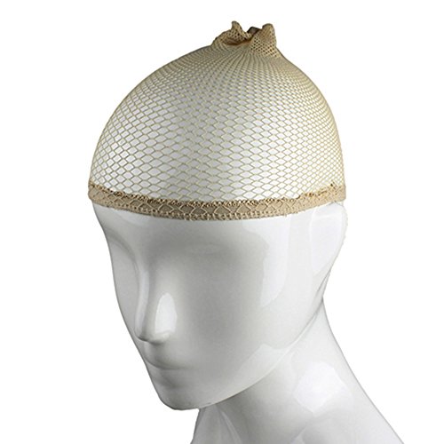 Convenient 1pc Unisex Stocking Wig Liner Cap Snood Nylon Stretch Mesh Black Nude (Nude)