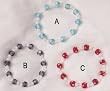 CLOSEOUT PRICING! - Polka Dot Lampwork Bead Stretch Bracelet