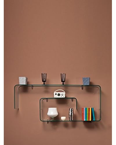 Design Twist Office Libreria In Vetro 8 Mm Trasparente
