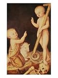 The Infant Christ Triumphing Over Death and the Infant St. John the Baptist Art Giclee Poster Print by Lucas Cranach the Elder, 18x24