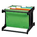 Herlitz 1610385 H�ngeregistraturgestell H�ngebox A4 schwarz mit 4 farbigen H�ngemappen