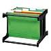 Herlitz 1610385 H�ngeregistraturgestell H�ngebox A4 schwarz mit 4 farbigen H�ngemappen