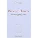 Rimes et plaintes