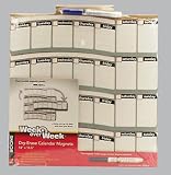 Dry-Erase Calendar Magnets,with Dry Erase Marker,14-1/2"x14" (QRT12707032Q)