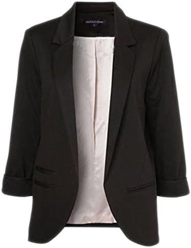 Sheinside Women Boyfriend Blazer Tailored Suit Coat Jacket