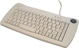 Adesso Mini White USB Keyboard with Built-in Trackball  ( ACK-5010UW )