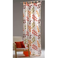 Schlaufenschal Dekoschal Florisa 140x245cm wei�/florales Muster