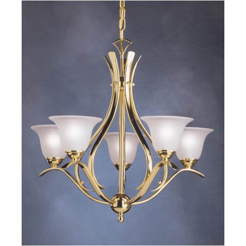Kichler Dover Polished Brass Five Light Chandelier